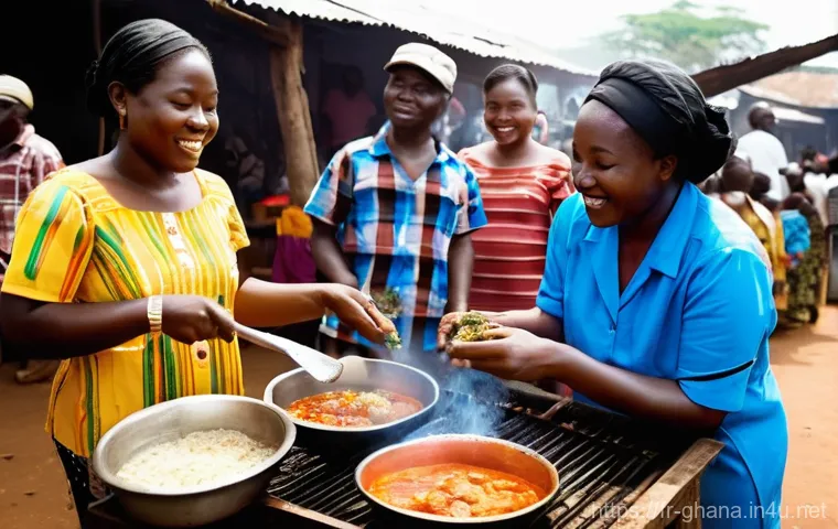 가나 어시장 체험기 - **Prompt:** A dynamic, mid-morning shot of a lively Ghanaian fish market, teeming with activity. Num... 가나 어시장 체험기 - **Prompt:** A dynamic, mid-morning shot of a lively Ghanaian fish market, teeming with activity. Num...