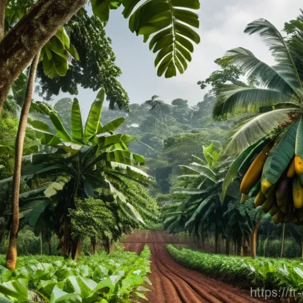 가나 카카오 생산 세계 2위 이유 - **Prompt 1: The Bountiful Ghanaian Cocoa Landscape**
    "A stunning, wide-angle shot of a vibrant G...