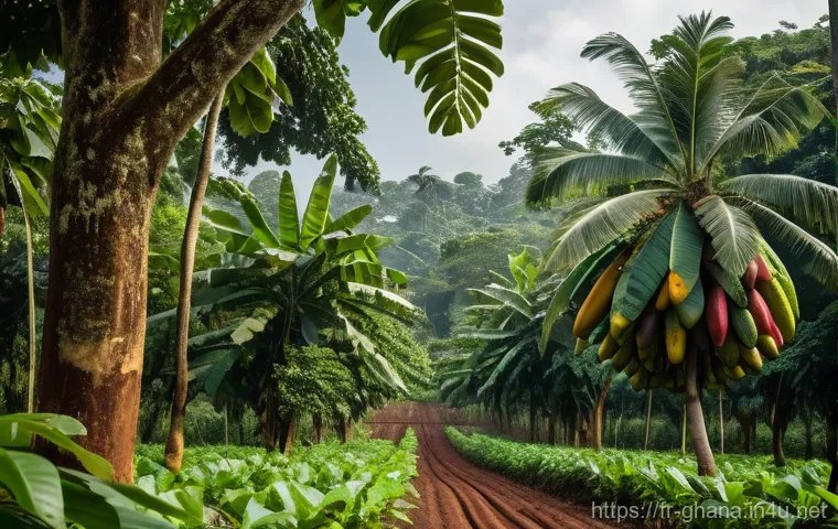 가나 카카오 생산 세계 2위 이유 - **Prompt 1: The Bountiful Ghanaian Cocoa Landscape**
"A stunning, wide-angle shot of a vibrant G...